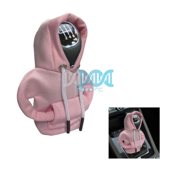 NEO-17584 Car Gear Shift Hoodie Cover Pink