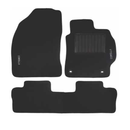 Carpet Set Corolla Black 4 Piece