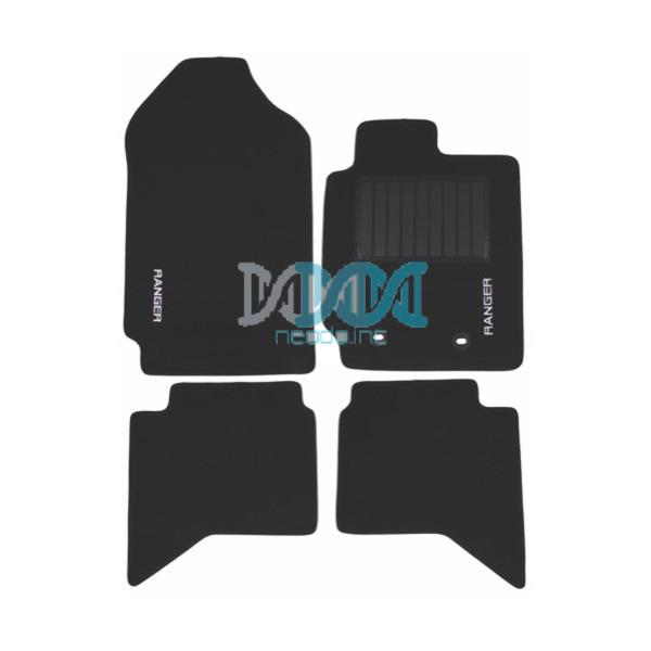 NEO-17613 Carpet Set Ford Ranger T6 Black 4 Piece
