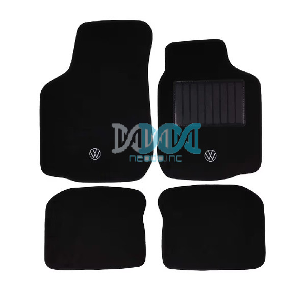 Carpet Set Golf / Jetta 4 Black 4 Piece