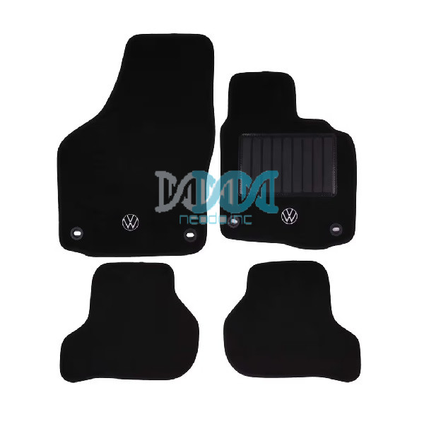 NEO-17621 Carpet Set Golf / Jetta 5 Black 4 Piece