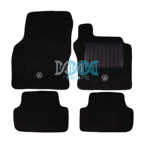 NEO-17623 Carpet Set Golf 7 Black 4 Piece