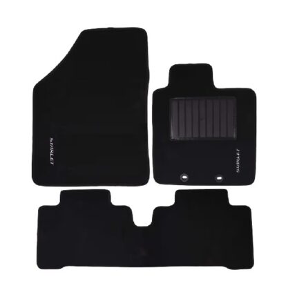 Carpet Set Starlet Black 4 Piece