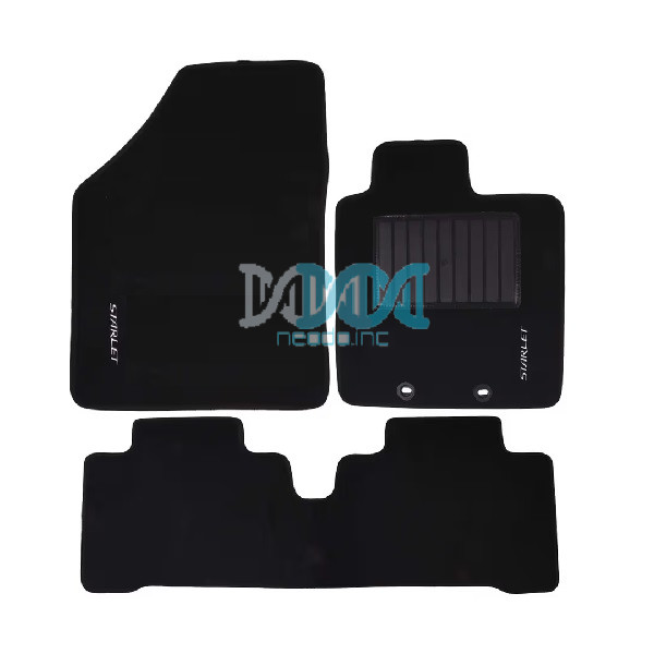 Carpet Set Starlet Black 4 Piece