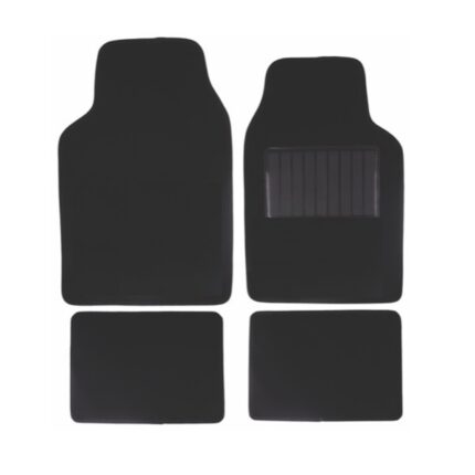 Carpet Set Universal Cars Black 4 Piece