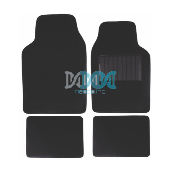 NEO-17651 Carpet Set Universal Cars Black 4 Piece