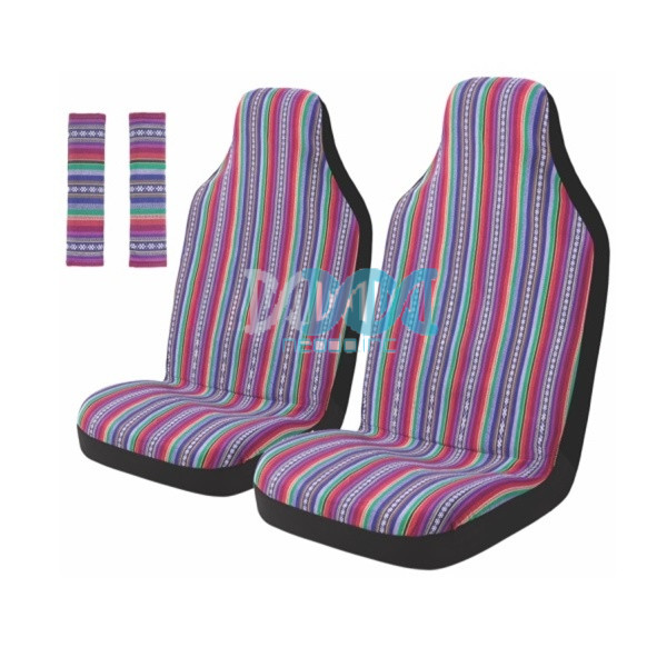 NEO-17684 Car Seat Covers Covers Front Multi-Color Stripe