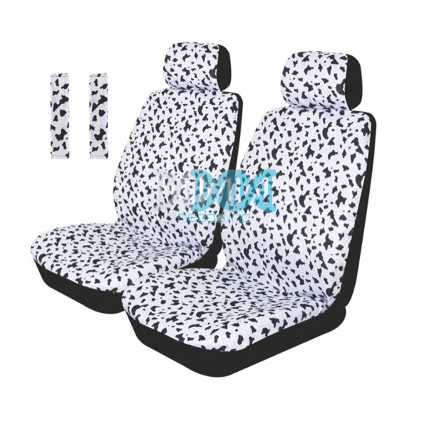 NEO-17686 Car Seat Covers Covers Front Set Black and White