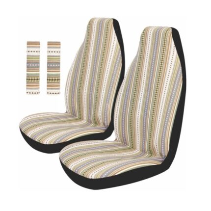 Car Seat Covers Covers Front Set Multi Color Stripes