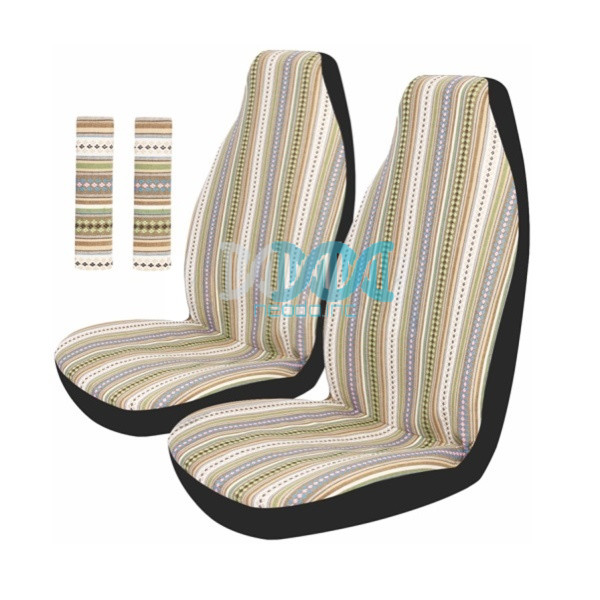 Car Seat Covers Covers Front Set Multi Color Stripes