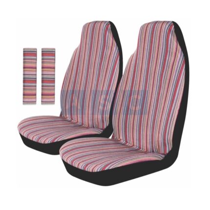 Car Seat Covers Covers Front Set Multi-Color Stri