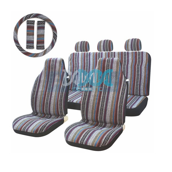 NEO-17693 Car Seat Covers Covers Multi-Color Stripe