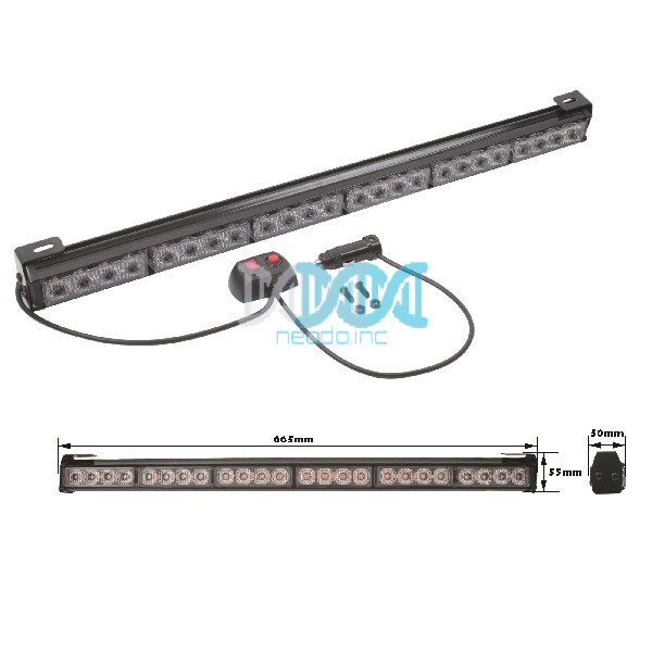 NEO-05682 Bar Lamp Yellow One Side 1W -24 Leds- 66X5X5cm