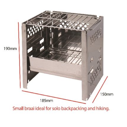 Portable Braai Stand Stainless Steel With Bag