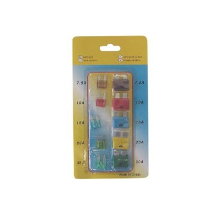 Fuse Set 10 Piece(5 Mini/5 Std) Carded