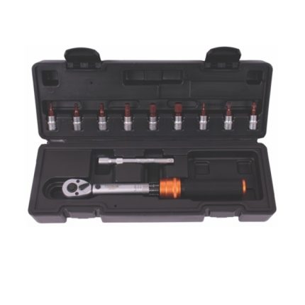 1/4 Drive Torque Wrench Set With 13 Pieces Set Adjustable Torque Wrench 5-25Nm