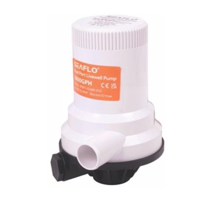 Dual Port Livewell Pump 1600Gph12V 8.4A