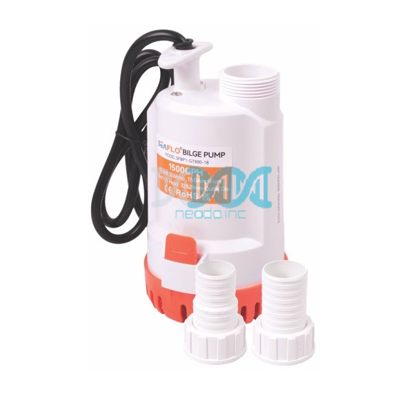 NEO-17827 Seaflo Handy Submersible Pump 1500Gph 12V 8A H=3.5M