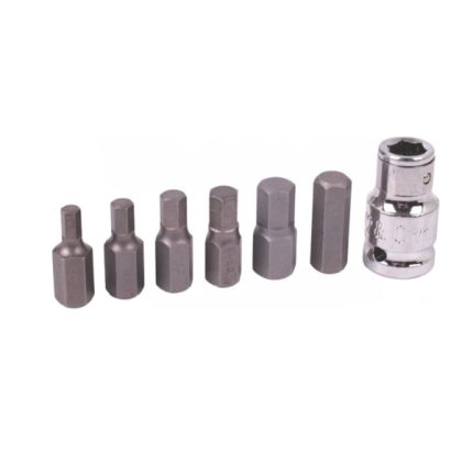 Hex Bit Set 1/2 Drive 7 Pieces (5-6-7-8-10-12 & Adaptor)