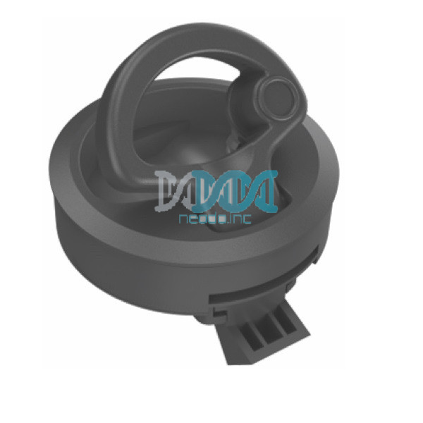 NEO-17860 Latch Lock Flush Mtg Black D=50.8mm Od=60mm Plastic