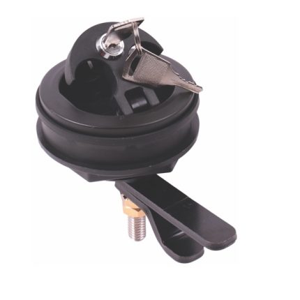 Latch Lock Flush Mtg Black D=63.5mm Od=73.66mm Plastic With Keys