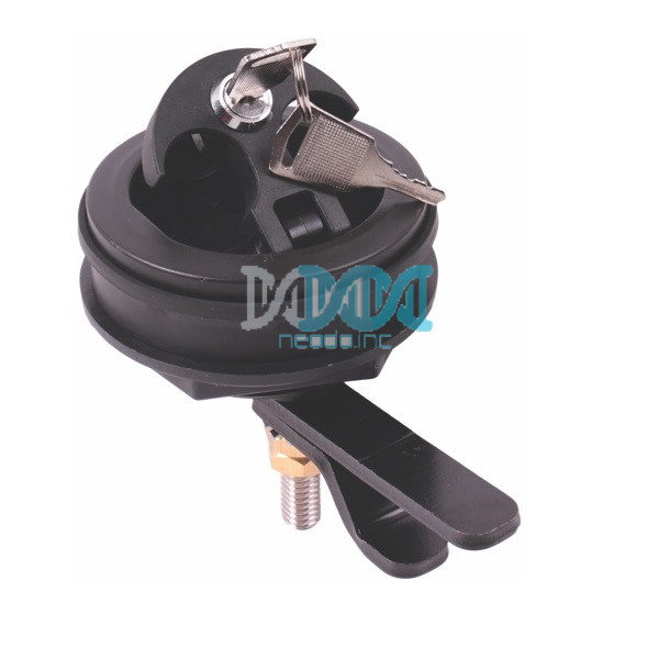 NEO-17861 Latch Lock Flush Mtg Black D=63.5mm Od=73.66mm Plastic With Keys