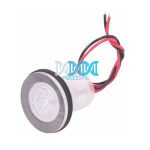 Livewell Lamp Blue Led 12V 0.06W Flush Mount D=20mm