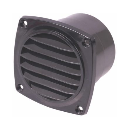 Seaflo Louvered Air Vent 93.5X93.35X69.5 Black Abs