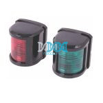 Mini Navigation Led Lamp Set Starboard/Port 112.5 Deg 2Nm 12V 1W Black Housing