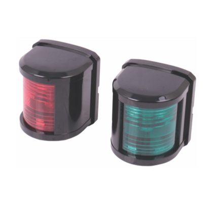 Mini Navigation Led Lamp Set Starboard/Port 112.5 Deg 2Nm 12V 1W Black Housing