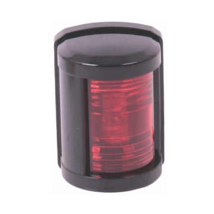 Mini Navigation Red Led Port Light 112.5 Deg 2Nm 12V 1W Black Housing