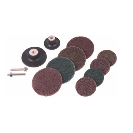 Mini Sanding Disc Set 10 Pieces 50mm yellow Nylon Sand Disc(Coarse)