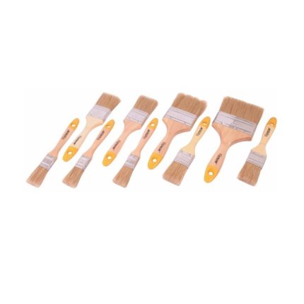 Paint Brush 9 Piece Set Size:25/38/50/76/101mm 40% White Mane