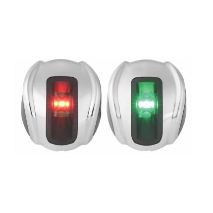 Port & Starboard Led Lamps Set 112.5 Deg Navigation 2Nm 316 Stainless Steel 12V 1W