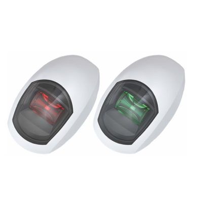 Port & Starboard Led Lamps Set 112.5 Deg Navigation 2Nm White 12V 2W