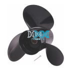Mercury/ Mariner Outboard Motors - V6 Propeller 14 1/4 X 21 90-400Hp 15 Tooth Big Gearbox Aluminium