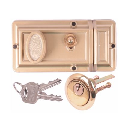 Rim Lock (Yale Latch) Latch:60mm Backset Suit Door Thickness