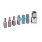 Torx Bit Set 1/2 Drive 7 Pieces 7Piece Torx (25-30-40-45-50-55 & Adaptor)