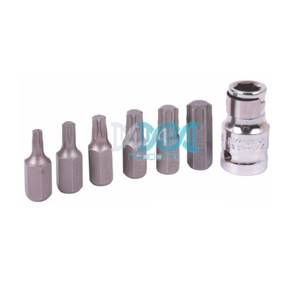 NEO-17957 Torx Bit Set 1/2 Drive 7 Pieces 7Piece Torx (25-30-40-45-50-55 & Adaptor)