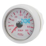 Amp Meter With Amp Sensor 52mm White