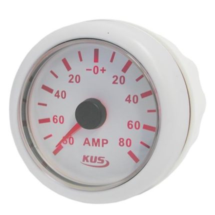 Amp Meter With Amp Sensor 52mm White