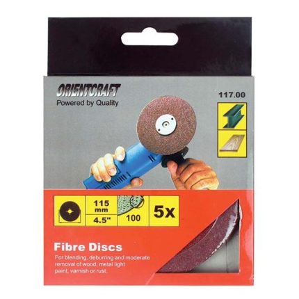Sanding Disc 115mm Grit 100 5 Piece