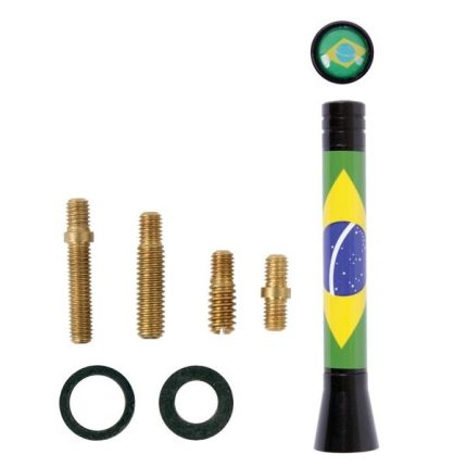 Aerial Mast 8cm Brazil Flag