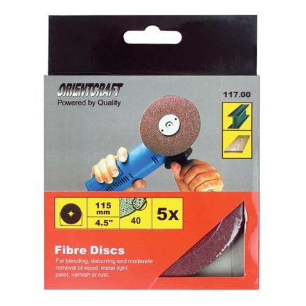 Sanding Disc 115mm Grit 60 5 Piece