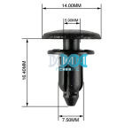 Panel Clips 5.9-7.5mm - 10 Pieces