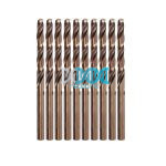 Hoteche Drill Bit 6.5mm Hss M2 Straight Shank 10 Piece