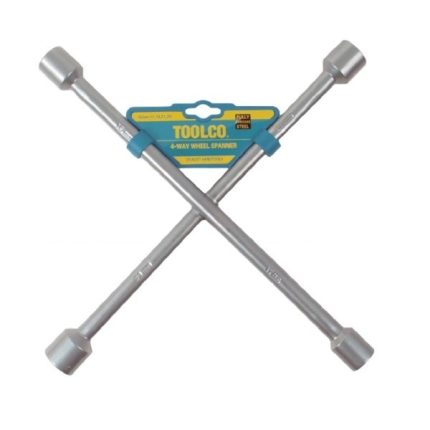 Wheel Spanner 4 Way High Quality Silver