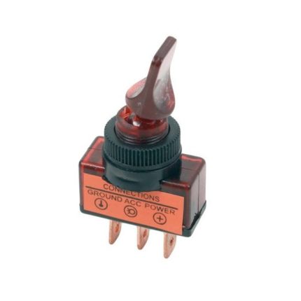 Toggle Switch Duck Bill Red With Light Discontinue Moq 500