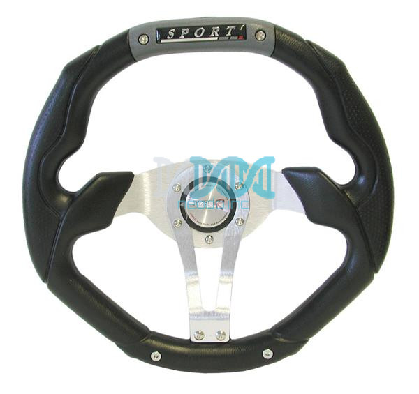 350mm Pvc Steering Wheel. Grey
