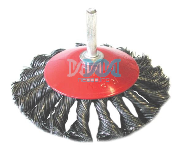 Bevel Brush Knotted With Shaft 100mm
